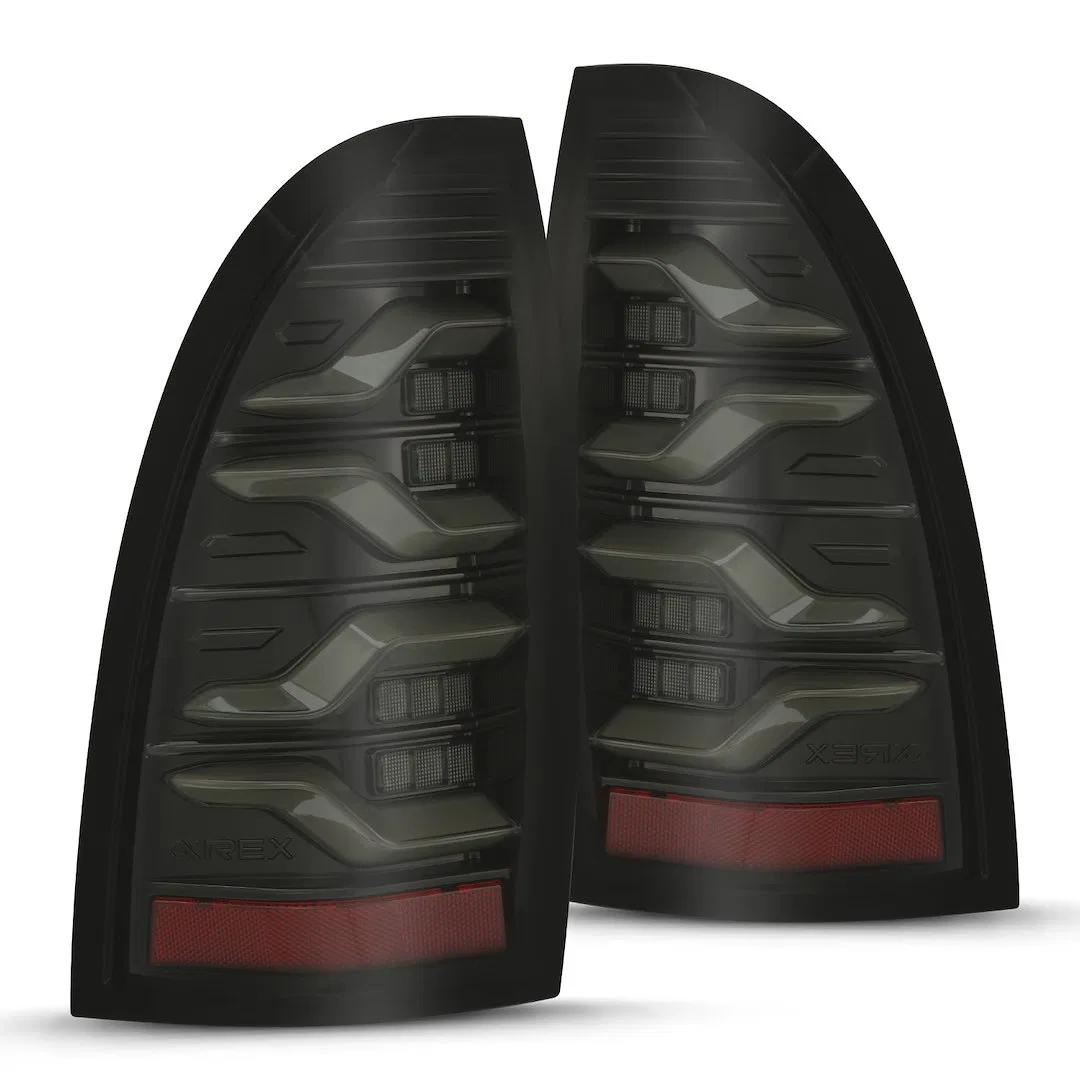 680050 – ALPHAREX USA Tail Light Assembly, LED Smoke Lens Black Housing Red Parking OR Brake Light/ Amber Turn Signal...